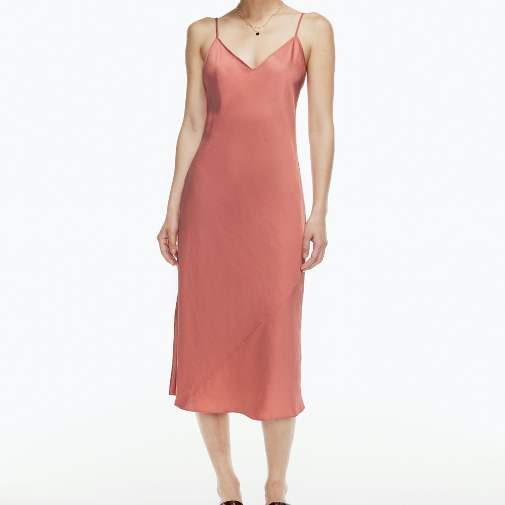 Wildfred Only Slip Dress in Warm Sienna Red